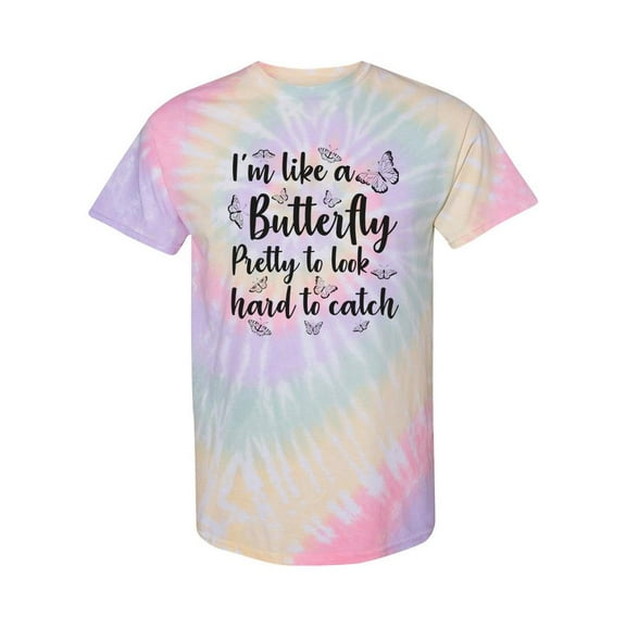 I'm Like A Butterfly Tie Dye Spiral Women -Smartprints Designs, Female XX-Large