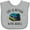 AC-Heather Grey, variant on Inktastic Life's Better with Books Boys or Girls Baby Bib
