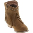 thumbnail image 7 of I YOKIDS CECE-65K Girl's Modern Studded Fringe Cowboy Chunky Ankle Bootie, 7 of 7