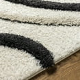 thumbnail image 6 of Hauteloom Kerrobert Living Room, Bedroom Area Rug - Contemporary - Plush Pile - Cream, Light Gray, Black - 7'10" x 10', 6 of 6
