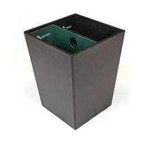 Dual Liner Cordoba Brown Recycling Waste Bin (9.5" x 9.5" x 12")