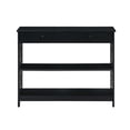 thumbnail image 4 of Convenience Concepts Town Square One-Drawer Console Table in Black Wood Finish, 4 of 7