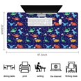 thumbnail image 5 of Long Mouse Pads for Desk,Colorful Dinosaurs Clouds Trees Pattern Desk Mats on Top Of Desks, Desk Mouse Pad Extra Large with 3mm Non-Slip Base and Stitched Edge for Gaming,Office,Work,Home 47.3"x23.6", 5 of 6
