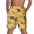 thumbnail image 4 of Goofa Cute Animals Printed Men's Swim Trunks Board Shorts Quick Dry Mens Swimming Trunks with Compression Liner,Breathable Fit Hawaii Beach Shorts-, 4 of 9