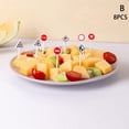 thumbnail image 1 of 6/8/10pcs Christmas  Creative Cartoon Fruit Fork Set Plastic Small Fork Sweet Mouth Fork Cute Portable Fruit Toothpick Cake Forks, 1 of 6