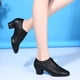 thumbnail image 5 of Zapatos de baile latino para mujer, zapatos de salón de Salsa, suela suave, zapatos de práctica de baile de PU, tacón de 5cm, zapatillas de baile para mujer, 5 of 5