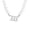 Silver 333, variant on Women's Angel Number 999 Necklace Numbers Pearl Pendant Choker Chain Numerology Jewelry Gold