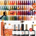 thumbnail image 1 of Set de esmaltes de uñas en gel Modelones Fall de 40 colores con base y capa superior, 1 of 9