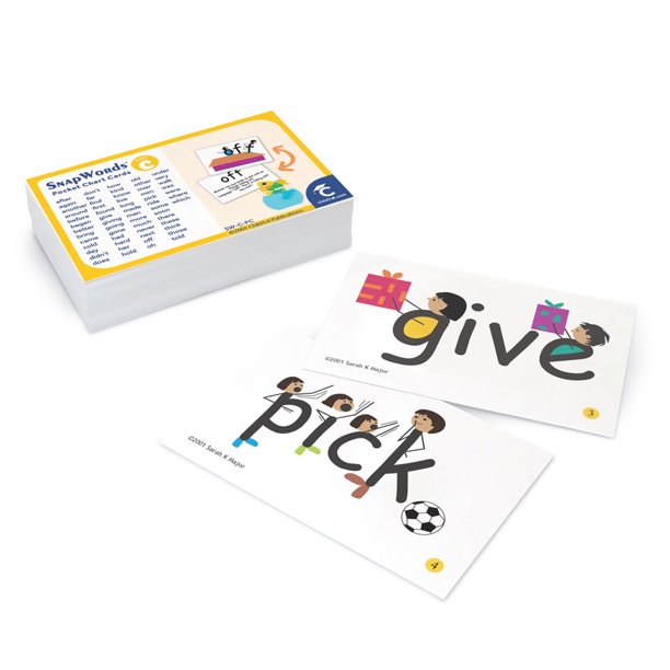 Tarjetas didácticas Child1st SnapWords Lista C multisensoriales 11 x 7 cm