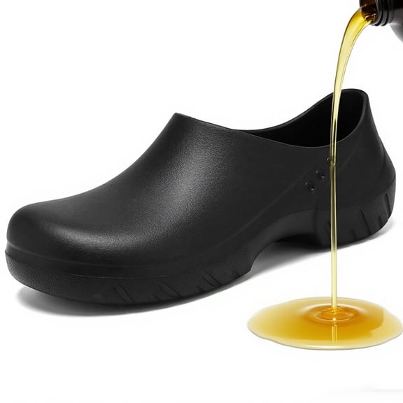 Non Slip Kitchen Shoes Waterproof Chef Clogs Men's Women's Work Shoes,Slip-On Comfortable Garden & Restaurant Slip Resistant Anti-EVA Footwear