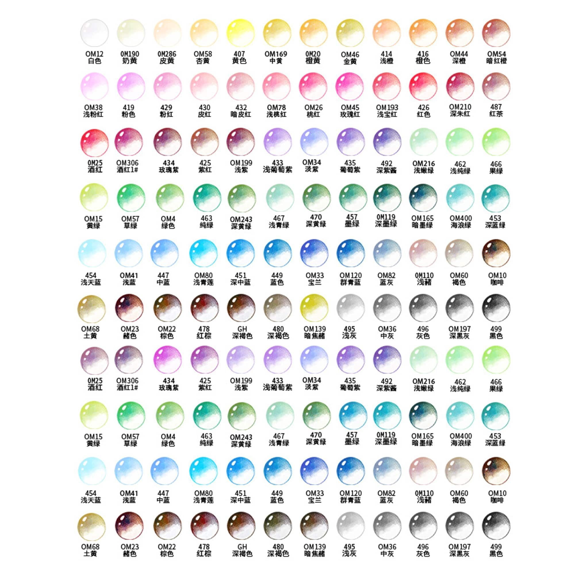 120-Color Professional Artist Colored Pencils Set with Tin Box