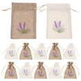 thumbnail image 1 of 12 bolsitas de lavanda con cordón, vacías, para guardar flores secas y perfumadas., 1 of 8