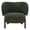 Green, variant on Christopher Knight Home Wingback Accent Chair, Upholstered Armchair with Solid Wood Legs, Dark Brown