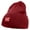 Red, variant on Mario DK Donkey Embroidered 8 inch Acrylic Short Beanie - Gold OSFM