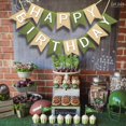 thumbnail image 3 of Banner de cumpleaños Letjolt Brown Green hecho a mano, 13 unidades, 3 of 6