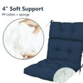 thumbnail image 6 of High Back Chair Cushions Set of 2, Adirondack Chair Cushion with Waterproof, Rocking Chair Cushion for Outdoor Patio, Garden Porch 45”x 22”x 4(navy blue）, 6 of 7
