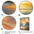 thumbnail image 3 of Designart "Sunlit Horizons Beach Photo VIII" Nautical & Beach Floater Framed Canvas Print, 3 of 7