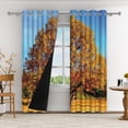 thumbnail image 3 of Aofoto Fall Grommet Blackout Room Darkening Curtains, Light Blocking Window Drapes for Bedroom,2 Panels,42 x 84 Inch, 3 of 5