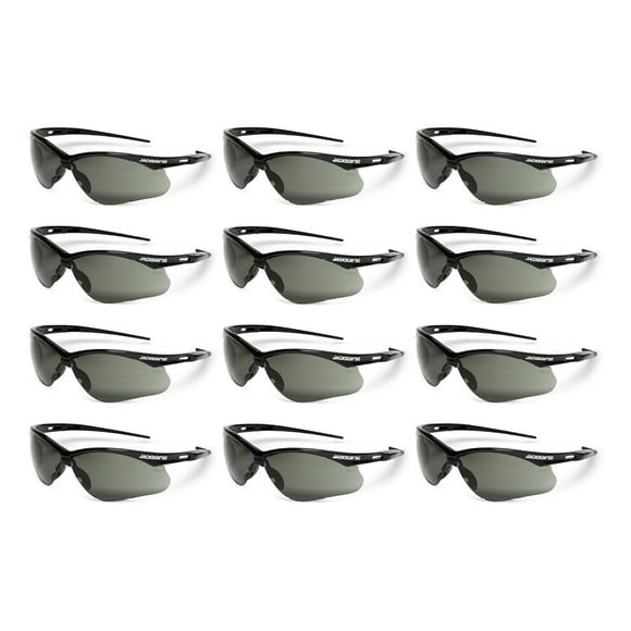 Lentes de Seguridad Jackson Safety SG Paquete de 12 con Lente Ahumado