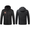 thumbnail image 5 of Danhjin Heated Puffer Jackets for Women and Men Unisex 8 Heating Zones 3 Temperature Settings USB Powered Windproof Fall Winter Thermal Casual Zip up Fashion Jackets(Power Bank Not Included), 5 of 9