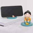 thumbnail image 3 of pitrice Girl Statue Phone Holder Car Desktop Smartphone Lazy Stand Statue Display A, 3 of 9