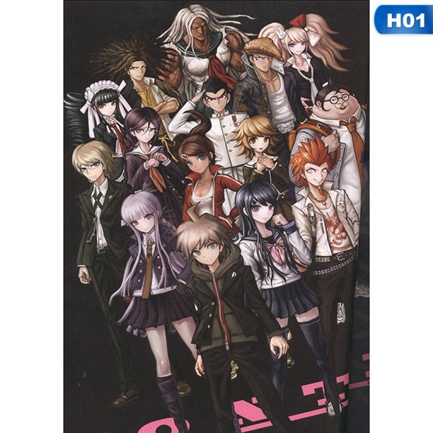 shiyao anime cartoon danganronpa trigger happy drawing poster adornment vintage poster retro wall sticker walmart com