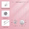 thumbnail image 5 of Preserved Red Rose with Heart Necklace, Gifts for Mom Wife Women Sister Grandma Girlfriend Her, Mothers Gifts Day from Daughter Son Birthday Christmas Valentines Day, 5 of 5