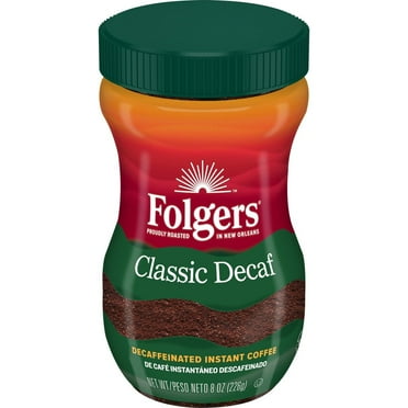 Folgers Classic Medium Roast Instant Coffee - Decaf - 8oz