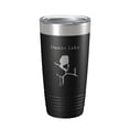 thumbnail image 1 of Dunns Lake Map Tumbler Travel Mug Insulated Laser Engraved Coffee Cup Illinois 20 oz Black, 1 of 5