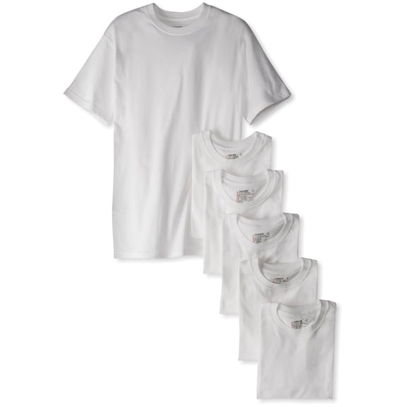 Hanes Men's Classics 6 Pack Crew Neck Tee (XX-Large, White)