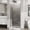 Silver, variant on Demi Bonn 34" x 72" Shower Door Combo, Stylish Walk-In Wet Room Divider, Semi-Frameless 1/4 inch Thick Clear Tempered Glass Shower Door, Silver
