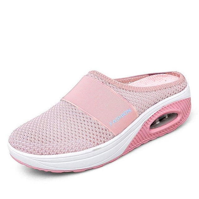 Zapatos de mujer, zapatos informales con aumento de cojín, zapatillas de plataforma antideslizantes para mujer, zapatillas para caminar al aire libre de malla transpirable para mujer Tan Jianjun unisex
