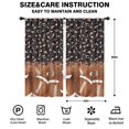 thumbnail image 2 of Blackout Kids Curtains,Leopard Print and Footballs Pattern Childrens Insulated Curtains Set Of 2,Bedroom Essentials,Toddler Room Decor 42"x84", 2 of 5