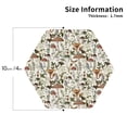 thumbnail image 2 of Kdxio Mushroom Garnish Funny Coasters,4 Pcs Leather Coasters,Housewarming Gifts,Protect Furniture from Water Marks Scratch and Damage, 2 of 8