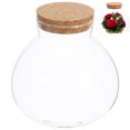 thumbnail image 1 of Raindrops Terrarium Small Container Glass Multi Modern Style 1Set, 1 of 6