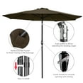thumbnail image 4 of Yescom 9ft UV 30+ Aluminum Outdoor Patio Umbrella with Crank & Tilt 8 Ribs Air-vented for Garden Table Market Yard, 4 of 9