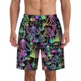 thumbnail image 1 of Board Shorts Summer Psychedelic Hawaii Beach Short Pants Men Running Surf Fast Dry Printed Swim Trunks, 1 of 5