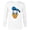 White, variant on Disney Donald Duck Three Caballeros Trip Matching Big Face - Long Sleeve T-Shirt for Men - Customized-White