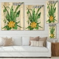 thumbnail image 4 of Designart 'Snowdrops and Yellow Erantis VIntage Flowers' Traditional Print on Natural Pine Wood, 4 of 5