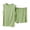 Green B, variant on WRKEKC Summer Pajama Set for Women Soft Striped Knit Round Neck Short Sleeve and Shorts Set Casual Sleepwear for Summer