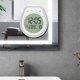 thumbnail image 5 of Reloj impermeable montado en la pared del baño, reloj de cocina, reloj despertador, reloj con ventosa de temperatura impermeable y a prueba de niebla, 5 of 5