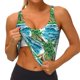 thumbnail image 3 of Balery Hawaii Palms Sujetadores deportivos con espalda cruzada para mujer, acolchados, sin costuras, de alto impacto, ideales para yoga, gimnasio, entrenamiento y fitness.-X-Large, 3 of 8