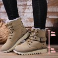 thumbnail image 6 of SACFOF Winter Snow Boots for Women,Warm Fur Lined Ankle Boots Comfortable Suede Lace Up Booties Cute Flat Shoes,Traction, 6 of 6