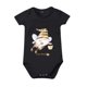 thumbnail image 1 of Gibobby Mamelucos para bebe niño Niños y niñas Festival Gnome Fairy Cartoon Print ¡ LA MIELMameluco Estampado Miel Manga Corta Ropa De Crawl Niños De 0 A 24 M(Negro, 0-3 Meses), 1 of 3