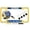 Gold - Style 1, variant on [Officially Licensed Product] - USAF - U.S. Air Force Veteran - Domed Custom-Made Personalized Narrow (Thin) Top 4 Hole Metal Car License Plate Frame with Free caps - Chrome Frame (Qty: 1)