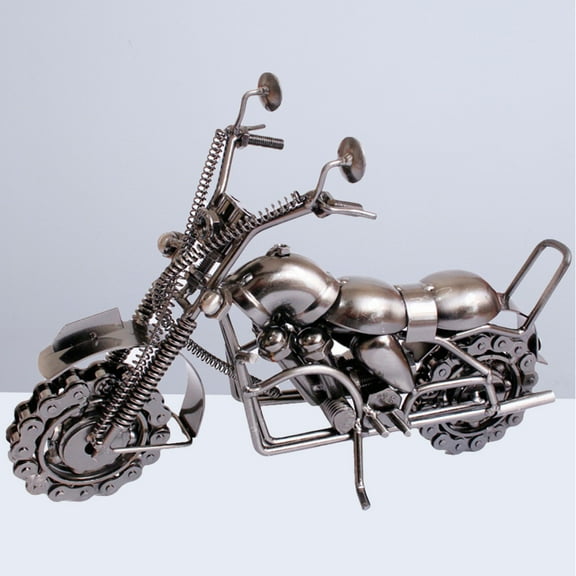 SKISUNO Iron Motorcycle Model 1Pack 11.0x3.7x7.1in for Home and Retail Display