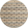 thumbnail image 1 of Ahgly Company Machine Washable Indoor Round Abstract Army Brown Area Rugs, 6' Round, 1 of 7