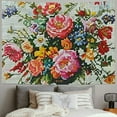 thumbnail image 2 of Creowell Vintage Flower Tapestry, Small Tapestry for Bedroom Wall Hanging Decoration, Boho Hippie Vintage Floral Retro Room Decor for Home, Dorm, Office, Bedroom, Bathroom, for Teen Girls, 2 of 6