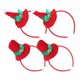 thumbnail image 5 of 4pcs Navidad Mini sombrero Decoración Diseño de cabello Hoops Elementos de Navidad Diseño Decoraciones para el cabello, 5 of 5