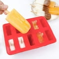 thumbnail image 4 of Moldes para paletas, 10 cavidades Moldes para paletas caseras de silicona con 50 palitos de paleta, 50 bolsas para paletas, embudo de silicona (10 cavidades) Ormromra LRWJ870, 4 of 7